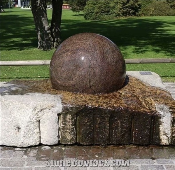 Black Granite Sphere Fountain Stone Granite Ball Fountain