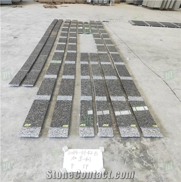 Caledonia Dark Brown Granite Tiles for Hotel Project