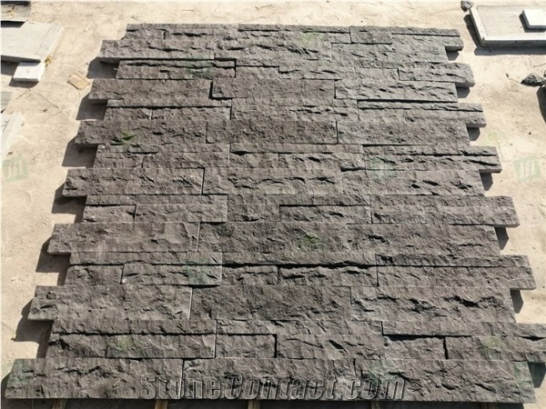 China Cheap Black Slate Exterior Wall Cladding Tiles
