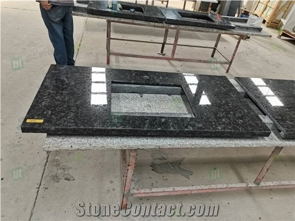 Chinese Steel Grey Granite Custom Design Kitchen Countertop