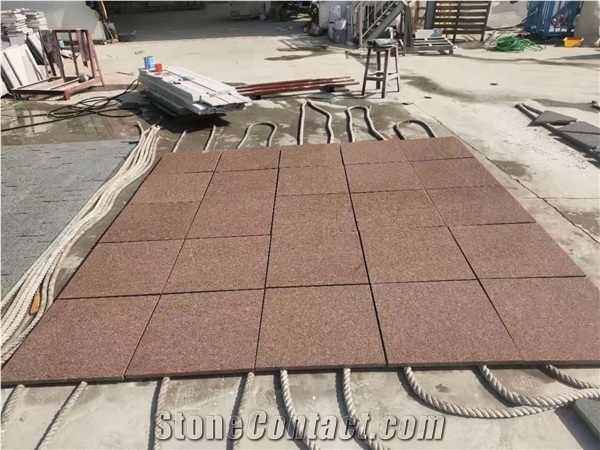 G611 Light Brown Granite Polished and Flamed Slabs and Tiles