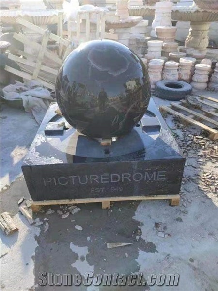 Granite Sphere Fountain Rolling Ball for Garden and Plaza