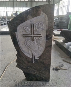 Impala Black Granite Cross Tombstones Monuments Headstones