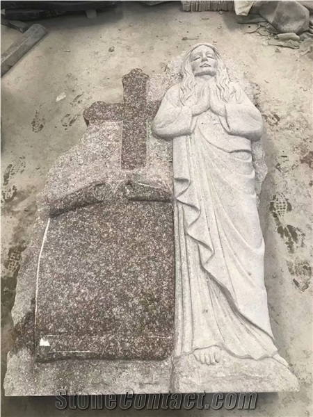 Impala Black Granite Cross Tombstones Monuments Headstones