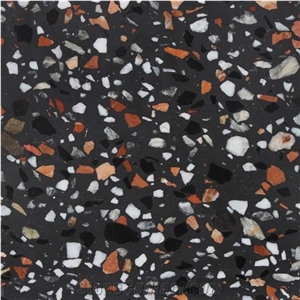 Inorganic Cement Terrazzo Flooring Tiles with Multicolors
