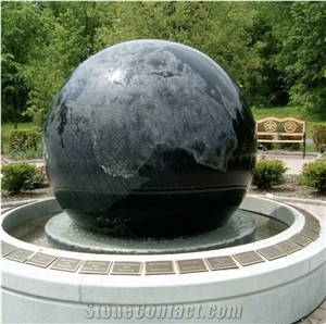 Limestone Stone Sphere Fountain Limestone Ball Fountain