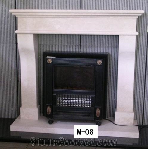 Marble Fireplace Indoor Stone Wood Burning Fireplaces Modern