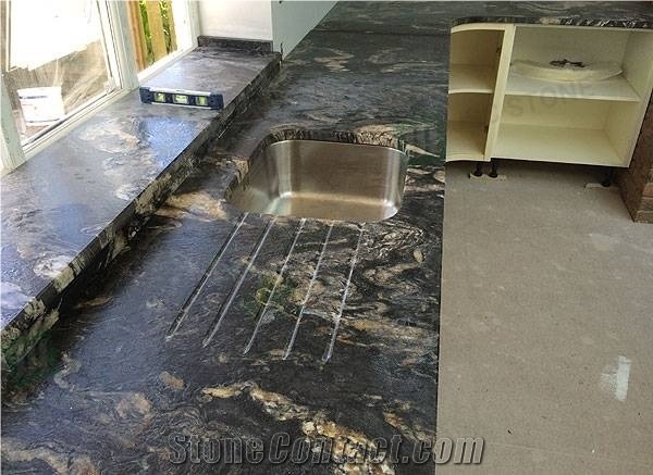 Nero Athena Gold Black Marble Table Tops Countertop