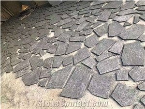 Random Size Black Basalt Stone G684 Flagstone Garden