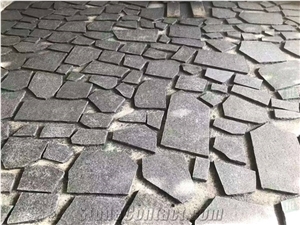 Random Size Black Basalt Stone G684 Flagstone Garden