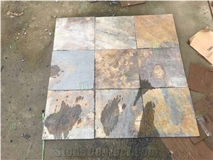 Rusty Multicolor Landscape Roof Slate Wall Cladding Tiles