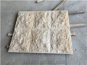 Rusy Gold Granite G682 Outdoor Mushroomed Wall Cladding