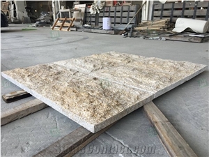 Rusy Gold Granite G682 Outdoor Mushroomed Wall Cladding