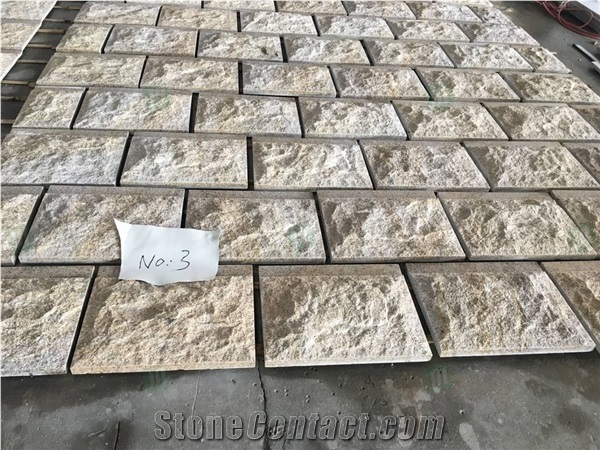 Rusy Gold Granite G682 Outdoor Mushroomed Wall Cladding