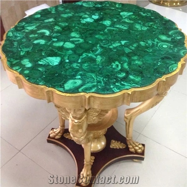 Semiprecious Stone Table Top Multicolor Customized Deisign