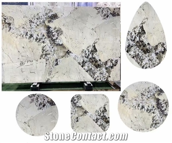 Transmit Patagonia Quartzite Round Oval Table Top