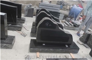 Usa Style Absolutely India Black Granite Tombstone Monuments