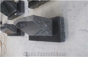 Usa Style Absolutely India Black Granite Tombstone Monuments