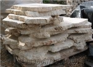 Natural Coral Stone Pool Pavers, Golden Coral / White Shell Stone Pool Terrace Pavement