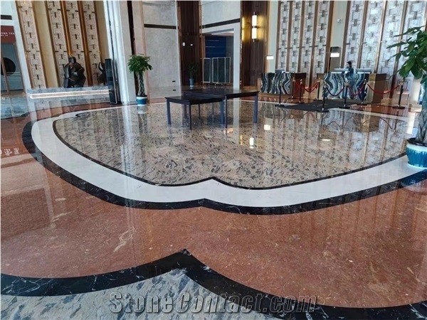 Apolo Tan Brown Marble, Ocean Yellow Marble Slab