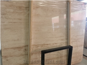 Beige Tarvertina Iran Stone for Wall Tiles and Villa