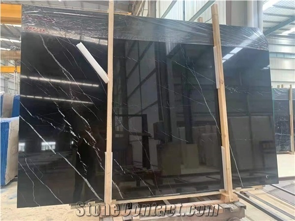 Black Marble Nero Marquina Marble Stone for Floor