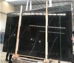 Black Marble Nero Marquina Marble Stone for Floor