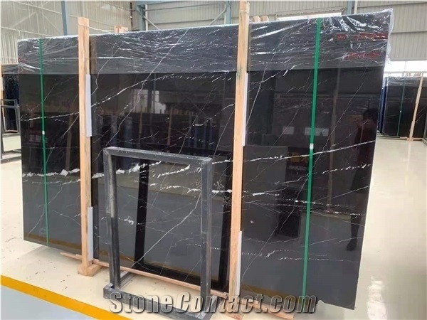 Black Marble Nero Marquina Marble Stone for Floor