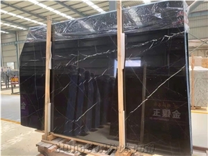 Black Marble Nero Marquina Marble Stone for Floor
