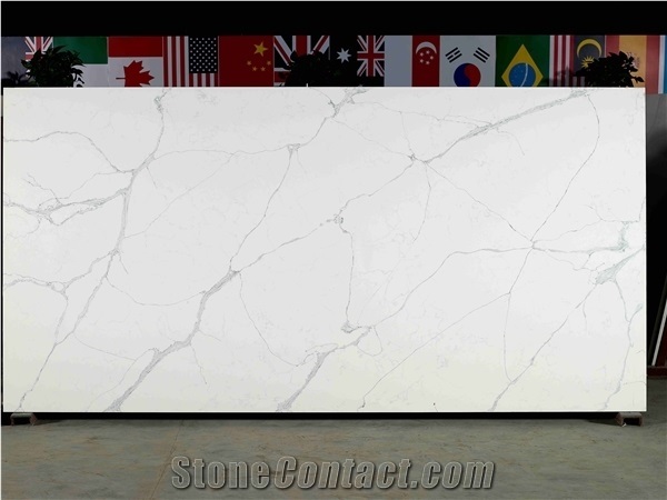 Blanco Orion White Quartz Slabs & Tiles