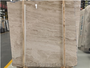 Bookmatched Ocean Grey Light Gray Marble Slab Tile Project