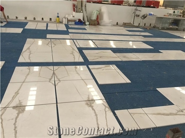 Calacatta White Gold Vein Marble Slabs,Wall Floor Tiles