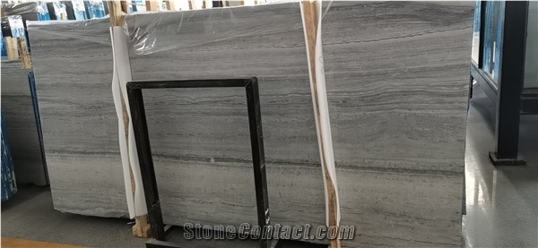 China Blue Grey Oak Wood Vein Marble Slabs Tiles,Decoration