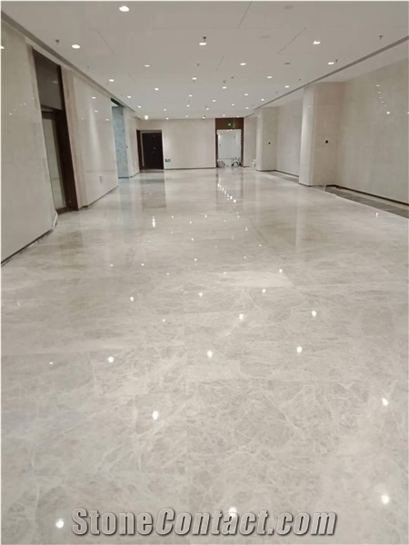 China Flower Cream Marble Slab