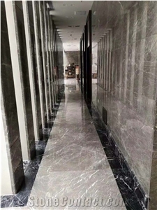 China Keynes Grey Ash Gray Marble Polished Slabs