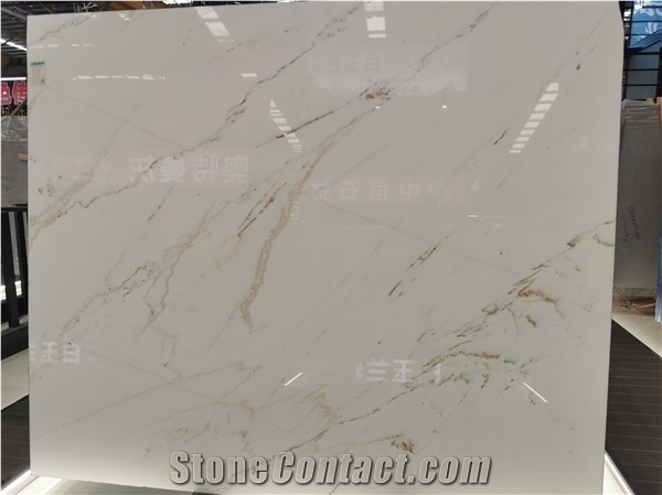 China White Marble Calacatta Gold for Project