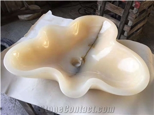 Customzied Flower Edge Of Onyx Wash Bowls Customzied Flower Edge Of Onyx Wash Bowls