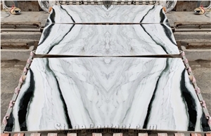 Hot Sale China Panda White Marble Slabs,Bookmatched Tiles