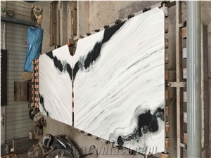 Hot Sale China Panda White Marble Slabs,Bookmatched Tiles