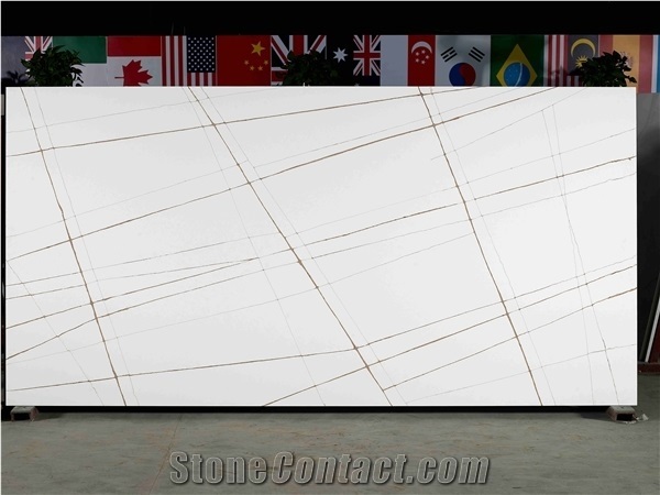 Nior Laurent Black Quartz Slabs & Tiles