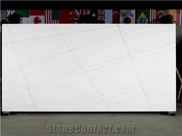 Nior Laurent Black Quartz Slabs & Tiles