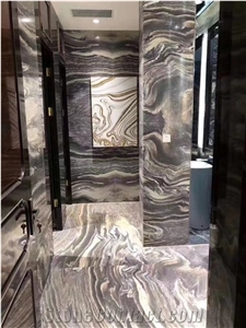 Purple Ocean Marble Fantasy Sea Wave Marble Slab