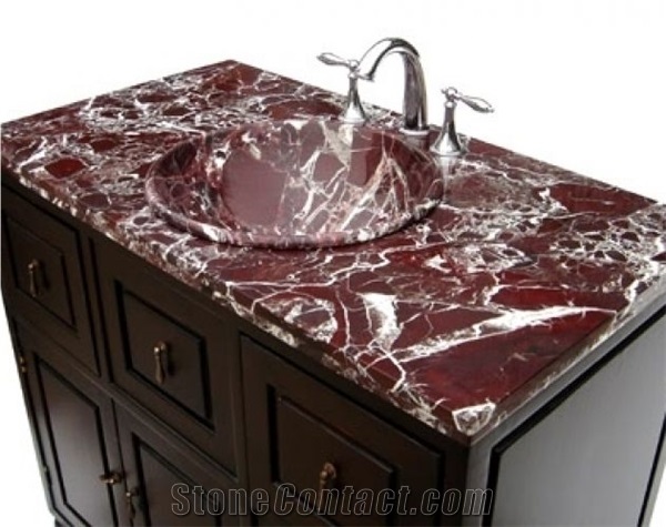 Rosso Levanto Marble for Countertop