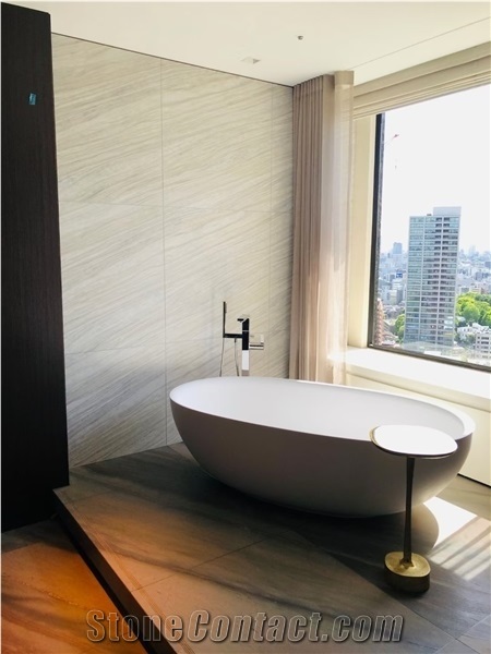 Snowsicle Lefkon Striped Greek White Wood Marble