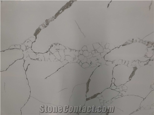 Statuario Fantastico White Quartz Slabs