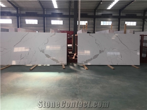 Statuario Fantastico White Quartz Slabs