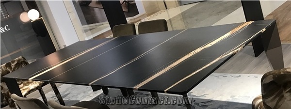 Tunisia Black Noir Aziza Marmo Nero Marble Slabs,Wall Tiles