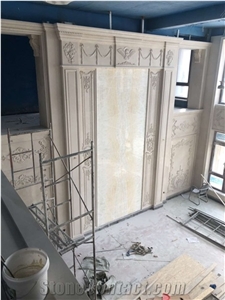 Turkey Light Pearl Manolya Beige White Magnolia Marble Slabs