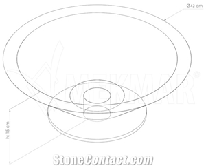 Vessel Sink Model 11 Noche Travertine Oval Sinks
