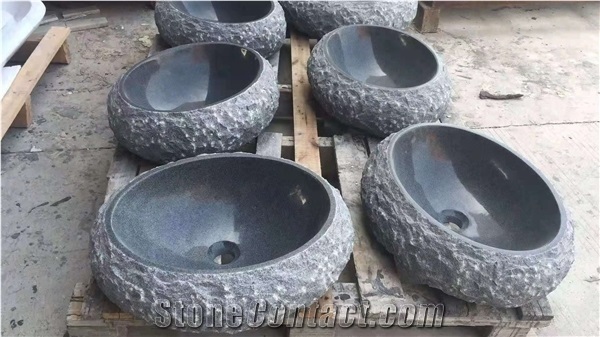 G654 Granite Garden Stone Basins